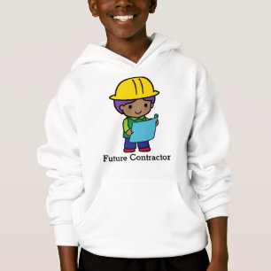 Future Contractor Boy with yellow hardhat