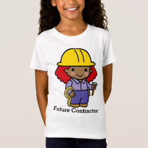 Future Contractor Girl with hammer and rope T-Shirt