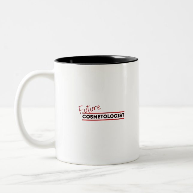 Future Cosmetologist Two-Tone Coffee Mug (Left)