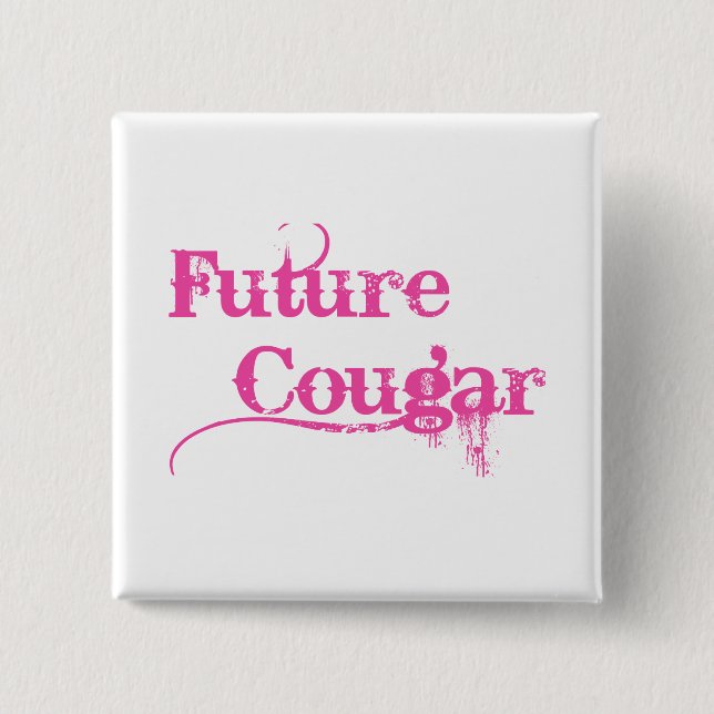 Future Cougar 15 Cm Square Badge (Front)