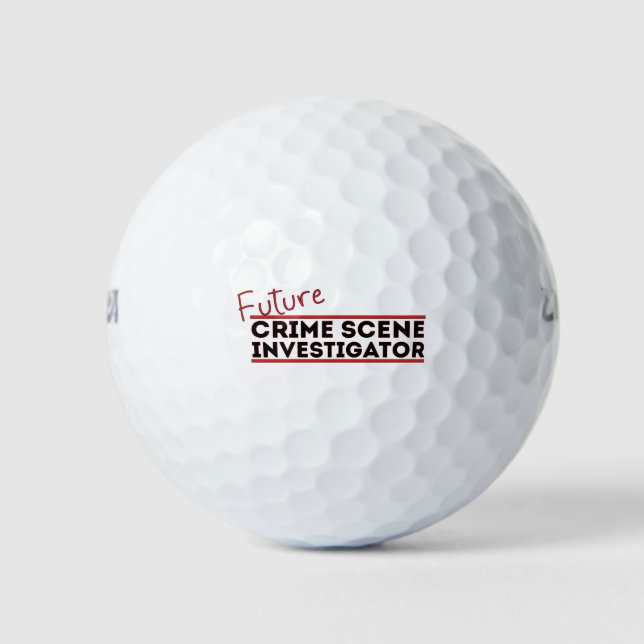 Future Crime Scene Investigator Golf Balls (Front)