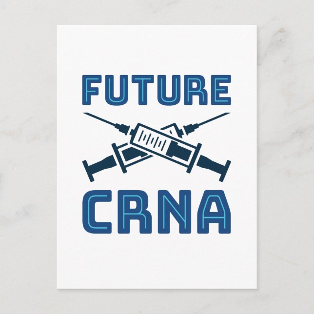 Future CRNA Nurse Anaesthetist Postcard (Front)
