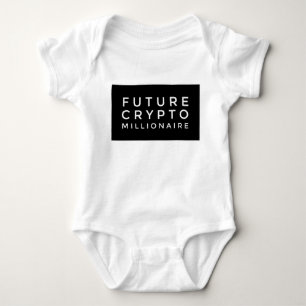 Future Crypto Millionaire Baby Big Block Design Bodysuit