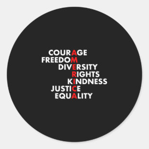 Future Culture Apparel Uni Adults Black Anti Trump Classic Round Sticker