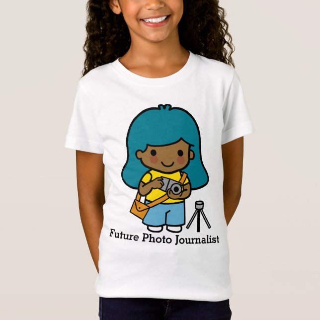 Future Cute girl Photographer / Photo Journalist T-Shirt (Front)