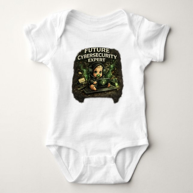 Future Cybersecurity Expert Baby Bodysuit (Front)