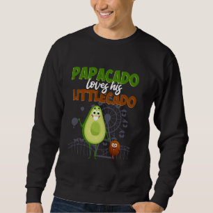 Future Dad PAPACADO AND LITTLECADO Expectant Fathe Sweatshirt