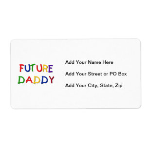 Future Daddy Primary Colours T-shirts and Gifts
