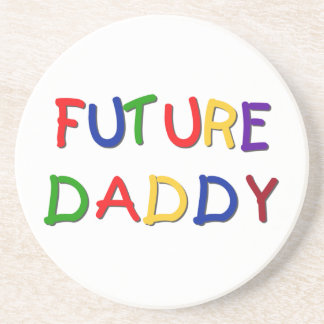 Future Daddy Primary Colours T-shirts and Gifts Coaster