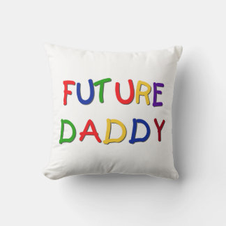 Future Daddy Primary Colours T-shirts and Gifts Cushion