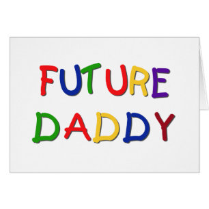 Future Daddy Primary Colours Tshirts and Gifts