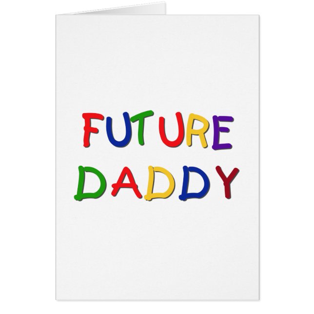 Future Daddy Primary Colours Tshirts and Gifts (Front)