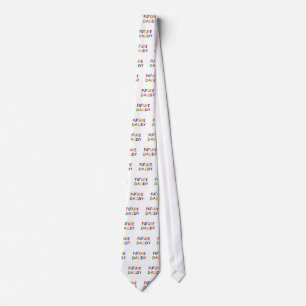 Future Daddy Primary Colours Tshirts and Gifts Tie