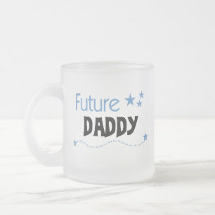 Future Daddy Tshirts and Gifts Frosted Glass Coffee Mug