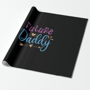 future daddy wrapping paper