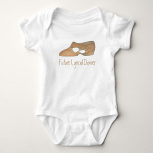 Future Dancer Tan Lyrical Shoe Dance Teacher Gift Baby Bodysuit