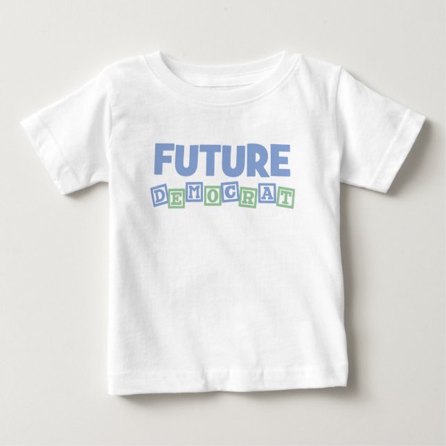 Future Democrat Blocks Baby T-Shirt (Front)