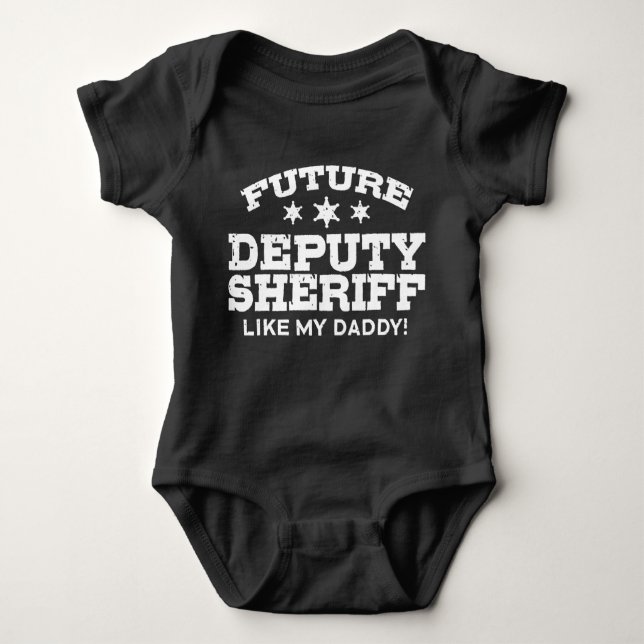 Future Deputy Sheriff Baby Bodysuit (Front)