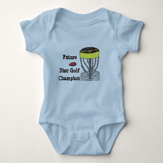 Future Disc Golf Champion baby onsie bodysuit (Front)