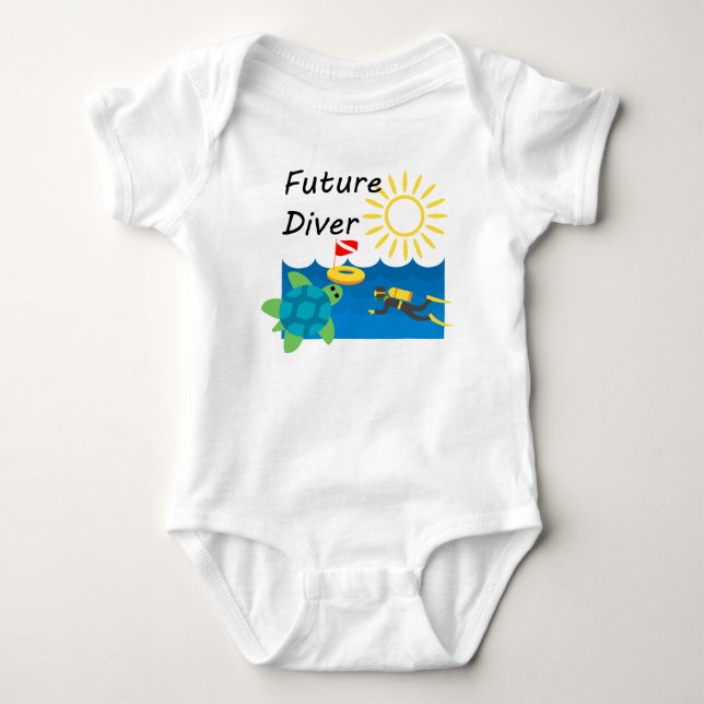 Future Diver Design - Baby Jersey Bodysuit (Front)
