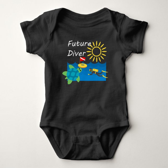 Future Diver Design - Baby Jersey Bodysuit (Front)