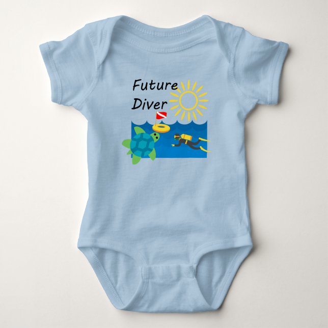 Future Diver Design - Baby Jersey Bodysuit (Front)