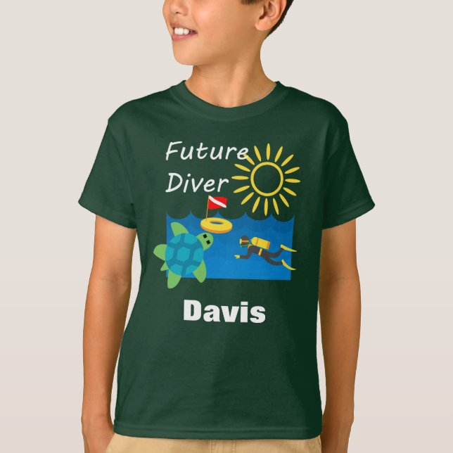 Future Diver Design - Kids' Basic T-Shirt (Front)
