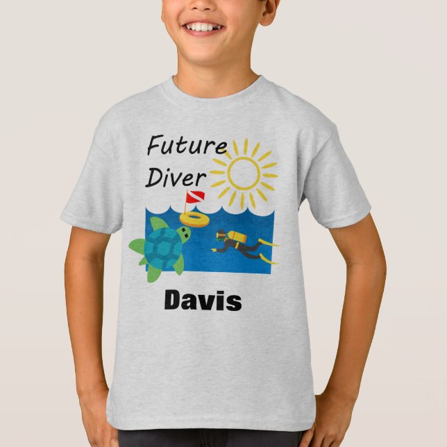 Future Diver Design - Kids' Basic T-Shirt (Front)