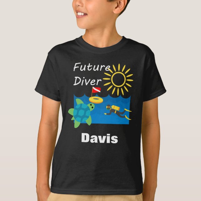 Future Diver Design - Kids' Basic T-Shirt (Front)
