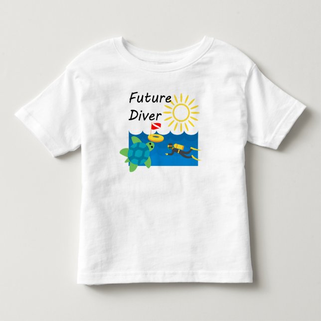 Future Diver Design - Toddler Fine Jersey T-Shirt (Front)