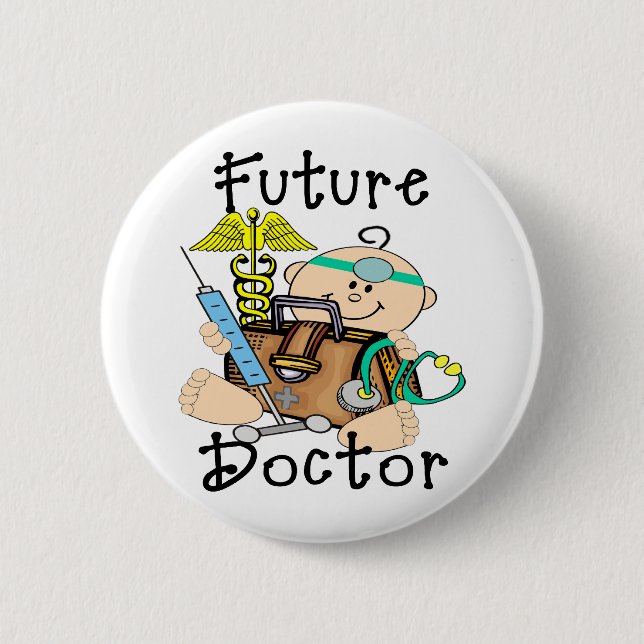 Future Doctor 6 Cm Round Badge (Front)