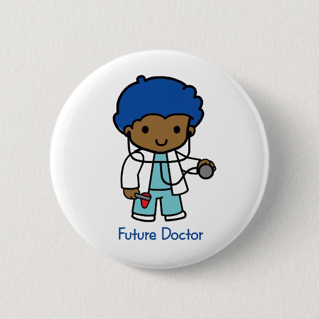 Future Doctor - Boy 6 Cm Round Badge (Front)