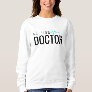 Future Doctor EKG Minimalist Medical Student Gift Sweatshirt