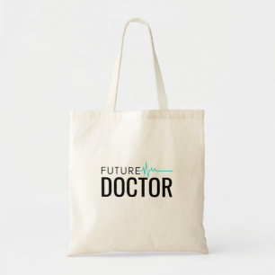 Future Doctor EKG Minimalist Medical Student Gift Tote Bag