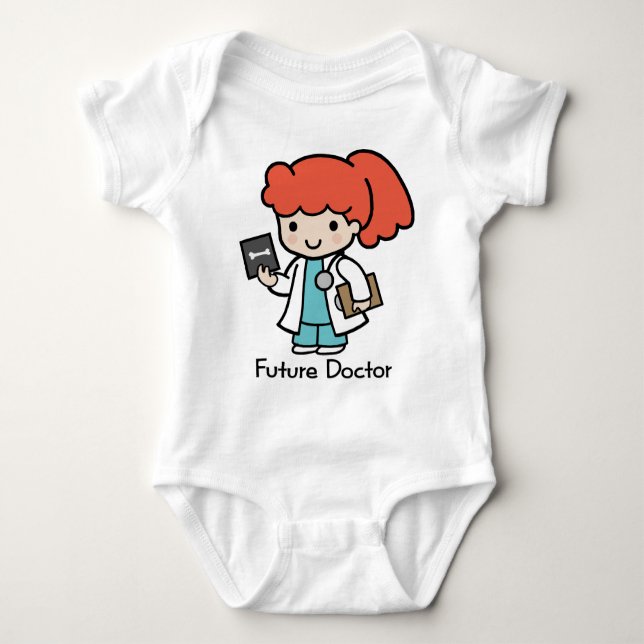 Future Doctor - Girl Baby Bodysuit (Front)