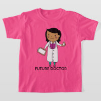 Future Doctor Girl Tan Skin Black Hair