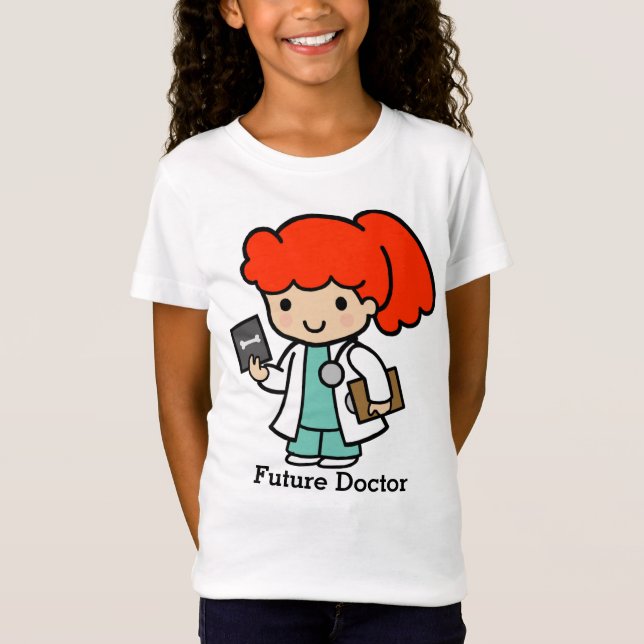 Future Doctor Girl with Xray T-Shirt (Front)