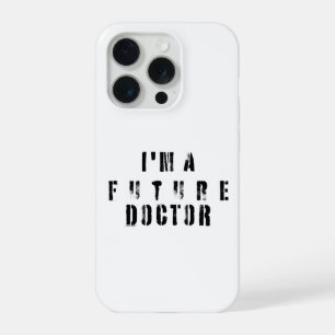 Future Doctor Grunge Typography Design iPhone 15 Pro Case
