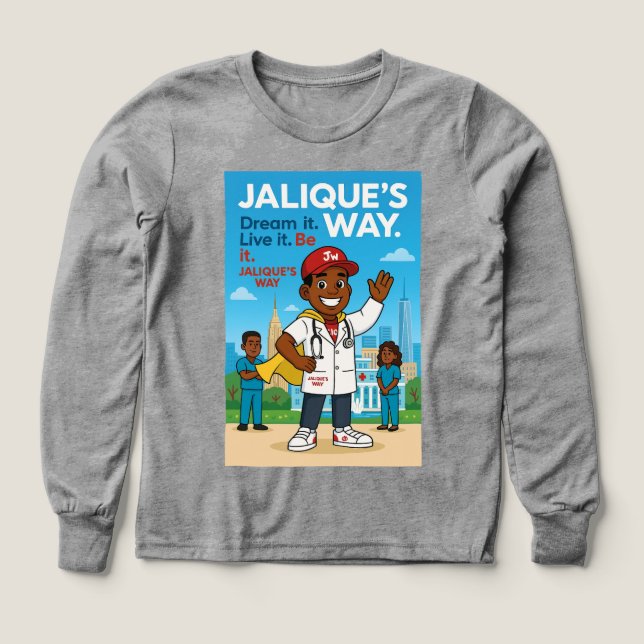 Future Doctor Kid's Long Sleeve Tee (Design Front)