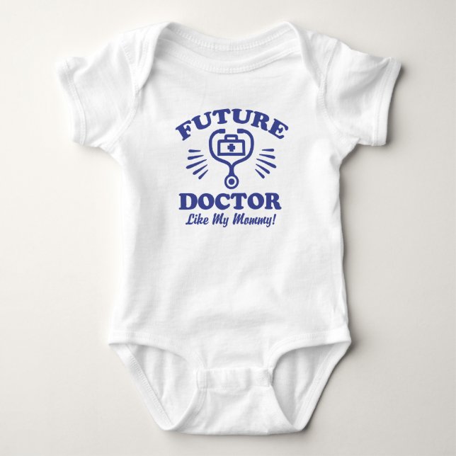 Future Doctor Like My Mummy Baby Bodysuit (Front)