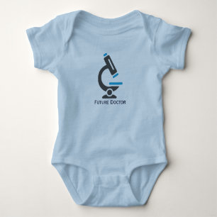 Future Doctor Microscope Design Baby Clothing Bodysuit