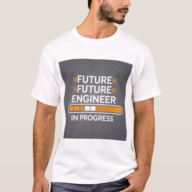 "Future Dreams In Progress – Wear Your Ambition!" T-Shirt (Front)