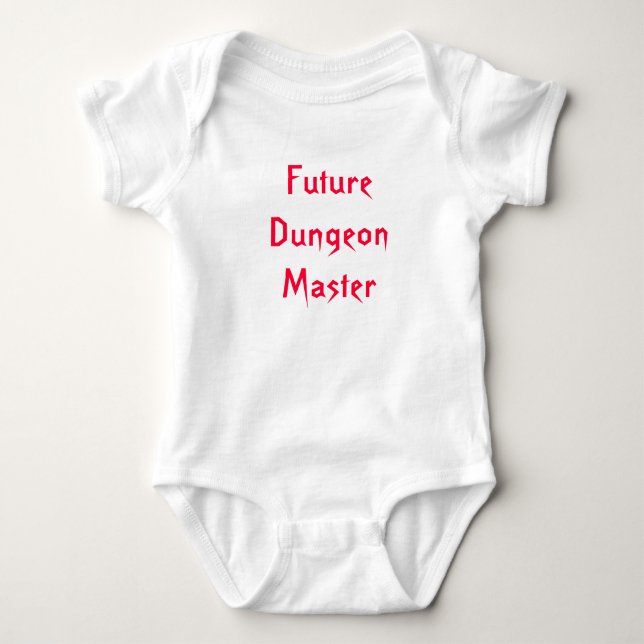 Future Dungeon Master Baby Bodysuit (Front)