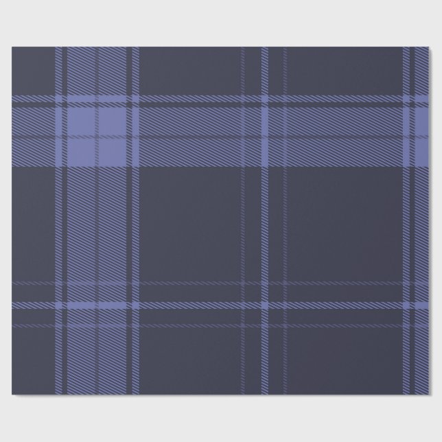 Future Dusk Tartan Wrapping Paper (Flat)