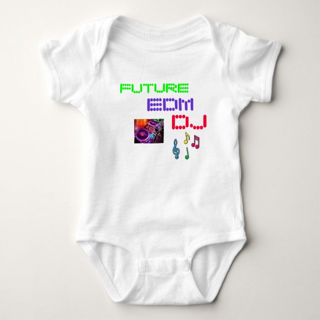 FUTURE EDM DJ BABY BODYSUIT (Front)