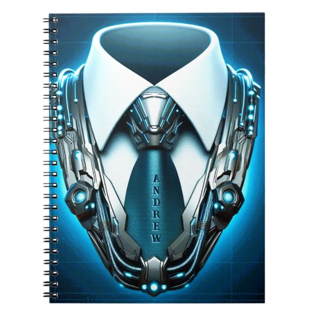 Future Elegance – 4D Necktie Classic Notebook (Front)