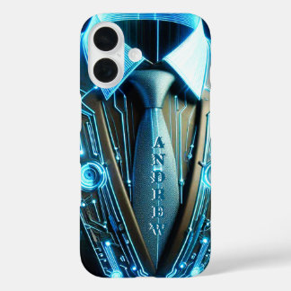 Future Elegance – 4D Necktie iPhone 16 Case
