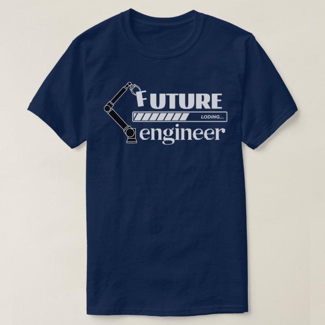 Future Engineer Loading Bar Graduation Engineer Gi T-Shirt (Design Front)