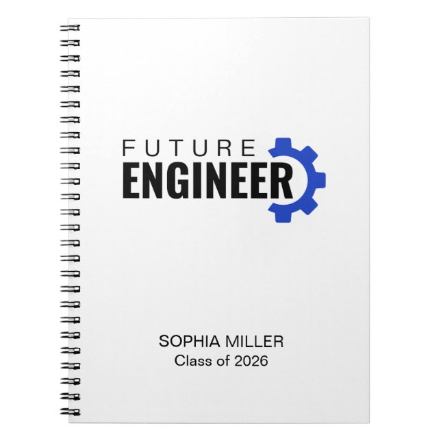 Future Engineer Personalised Graduation Notebook (Front)