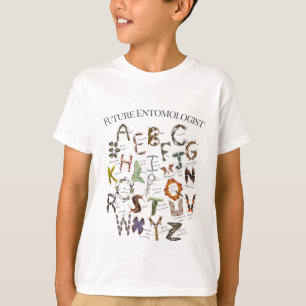 Future Entomologist   Bug Lover Alphabet   Insects T-Shirt
